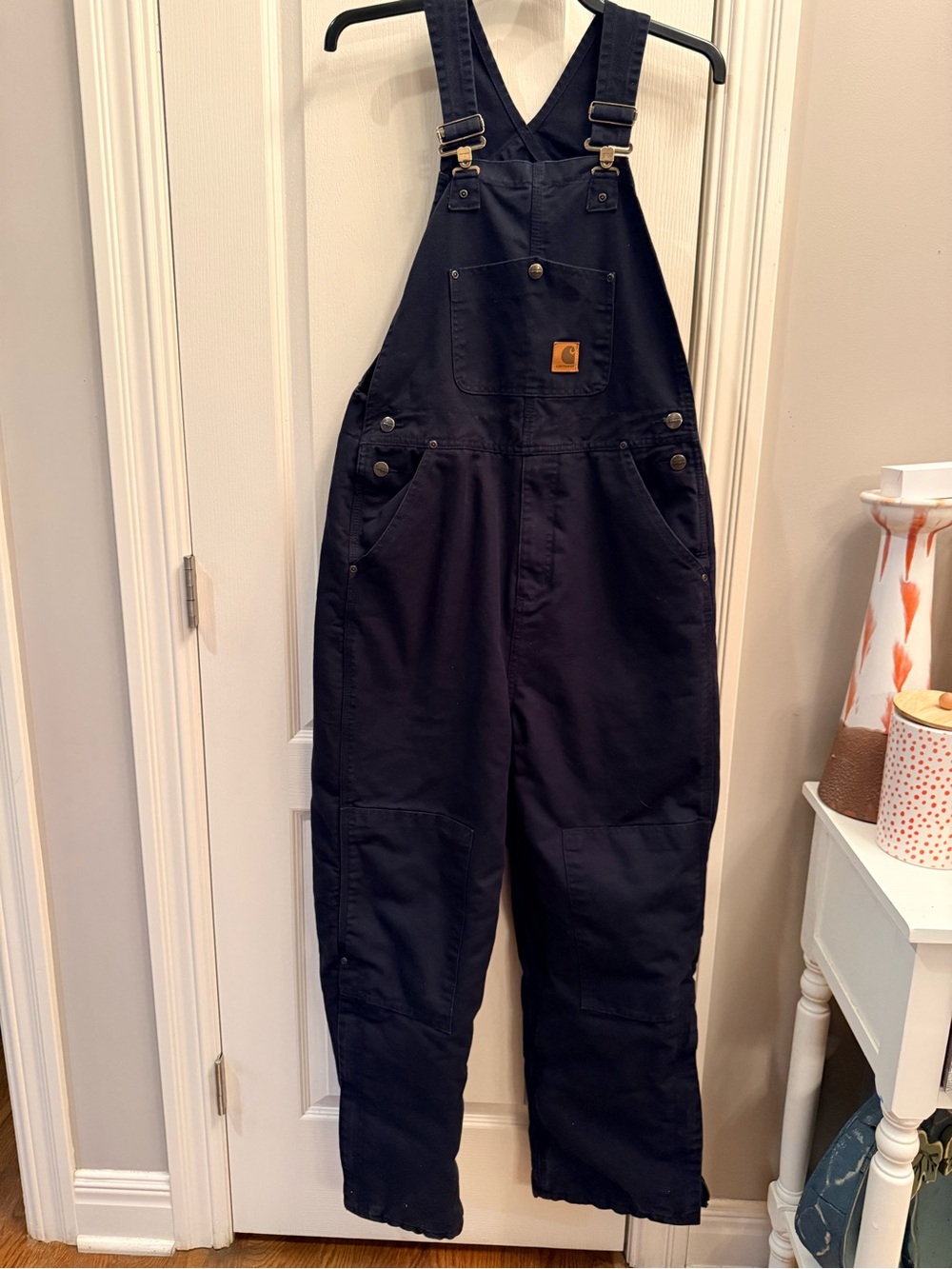 Carhartt boys Black Duck Bib Overalls. Size 16